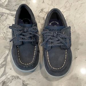 Brand new Sperry Gamefish Jr navy blue boat shoes